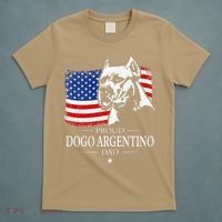 Proud Dogo Argentino Dad American Flag Patriotic Dog T-Shirt thumb 5