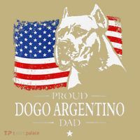 Proud Dogo Argentino Dad American Flag Patriotic Dog T-Shirt thumb 7