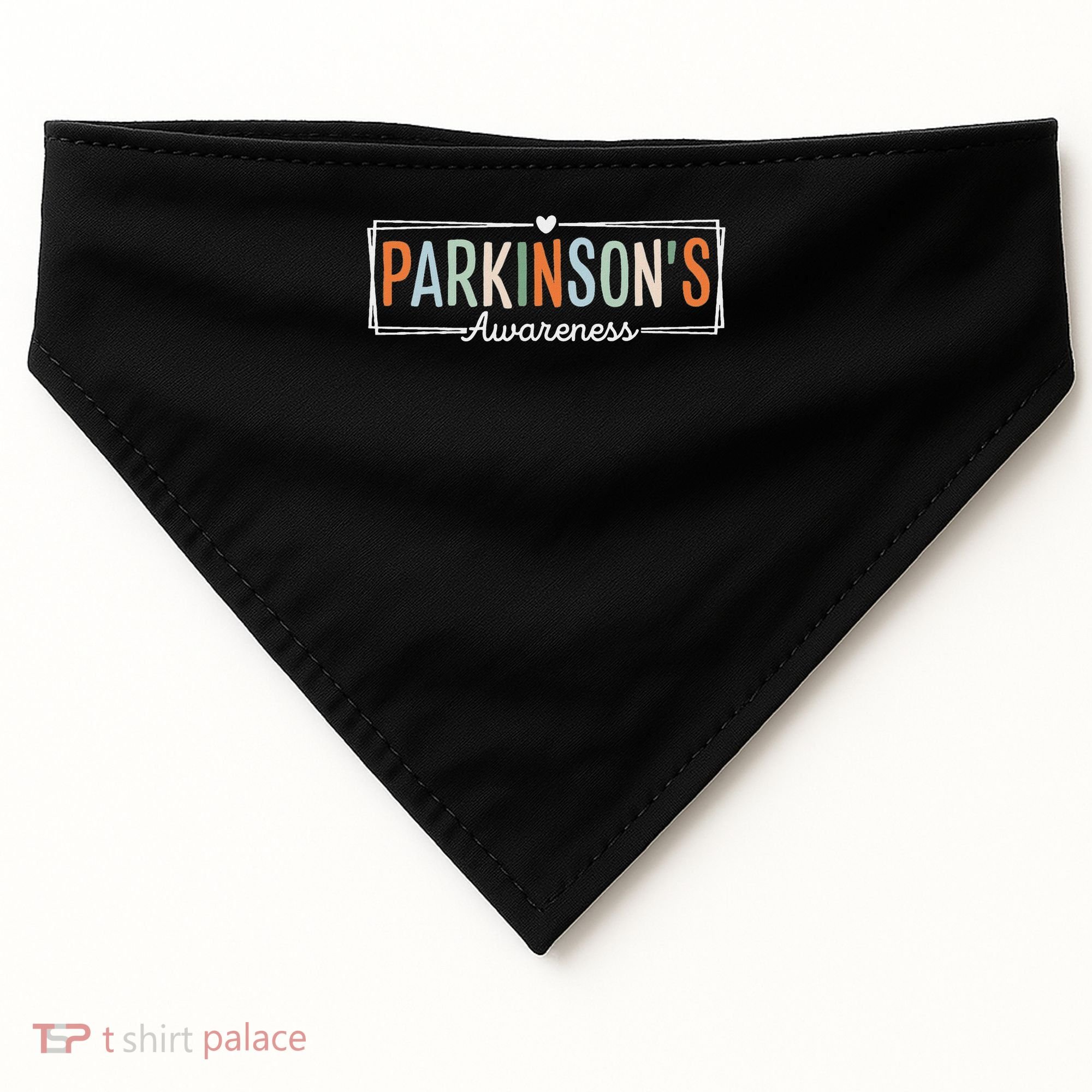 Parkinsons Disease Awareness Parkinson's Warrior Support USA-Made Doggie Bandana