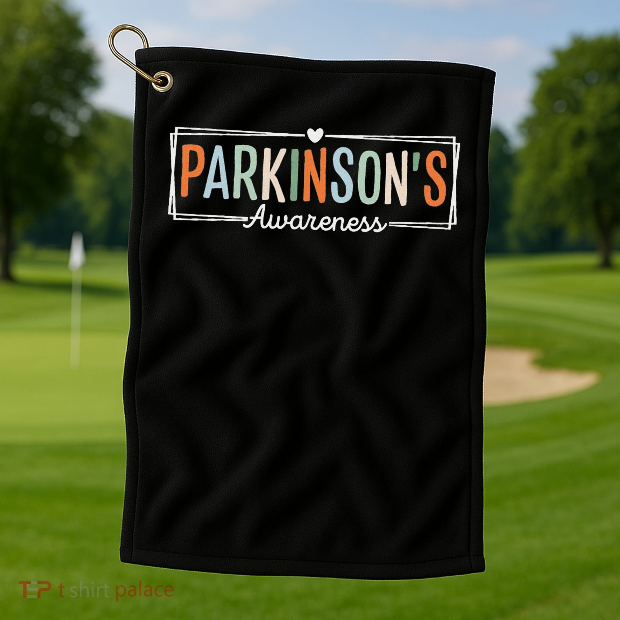 Parkinsons Disease Awareness Parkinson's Warrior Support Golf Towel