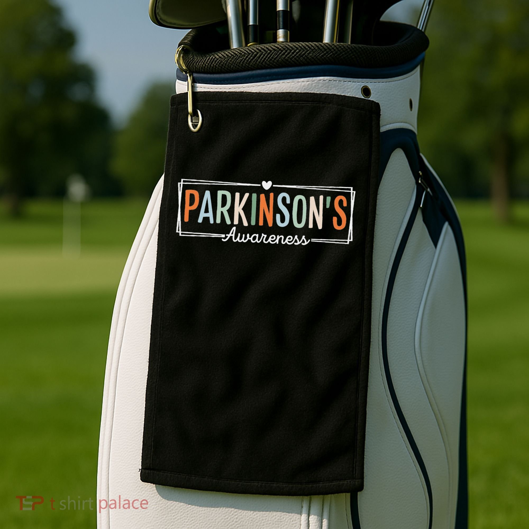 Parkinsons Disease Awareness Parkinson's Warrior Support Golf Towel
