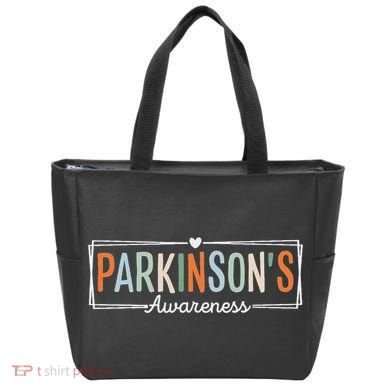 Parkinsons Disease Awareness Parkinson's Warrior Support Tote Bag