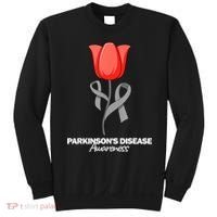 ParkinsonS Disease Awareness April Month Red Tulip Sweatshirt thumb 0