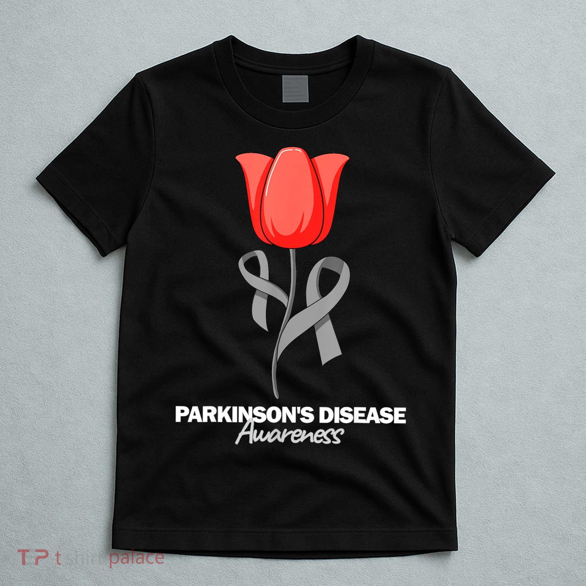 ParkinsonS Disease Awareness April Month Red Tulip T-Shirt