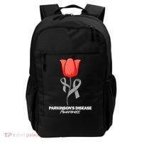 ParkinsonS Disease Awareness April Month Red Tulip Backpack thumb 0