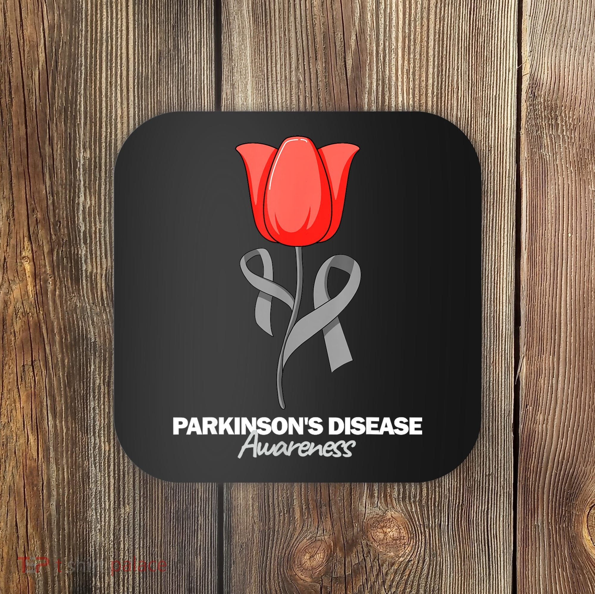 ParkinsonS Disease Awareness April Month Red Tulip Coaster