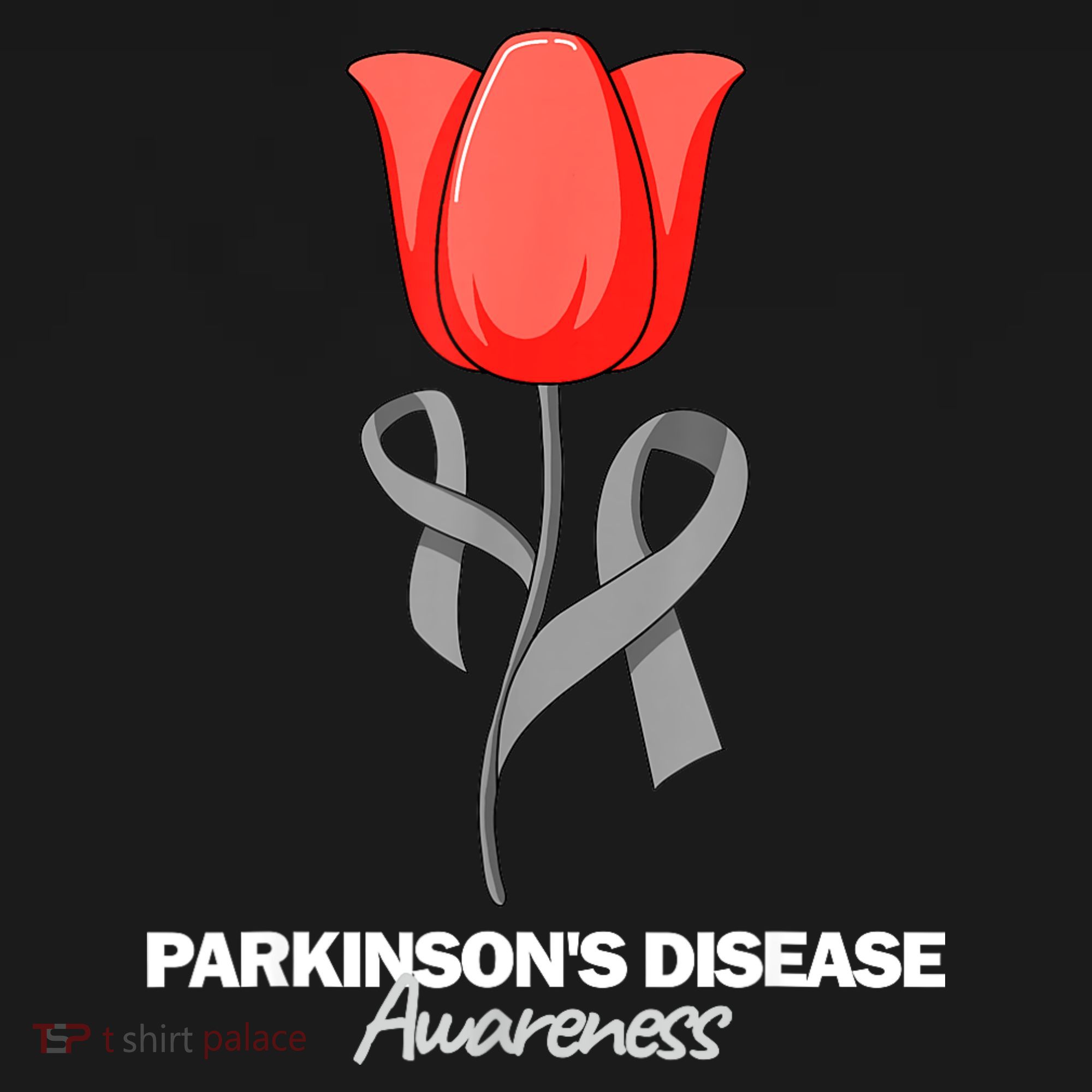ParkinsonS Disease Awareness April Month Red Tulip Women's Hoodie