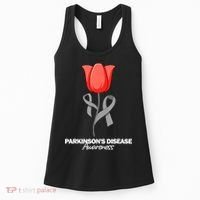 ParkinsonS Disease Awareness April Month Red Tulip Women's Tank Top thumb 0