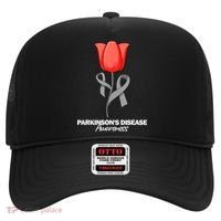 ParkinsonS Disease Awareness April Month Red Tulip Hat thumb 0