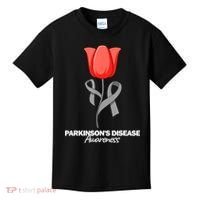 ParkinsonS Disease Awareness April Month Red Tulip Kids T-Shirt thumb 0