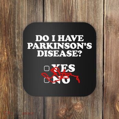 Parkinsons Disease Awareness Yes No Warrior Survivor Coaster