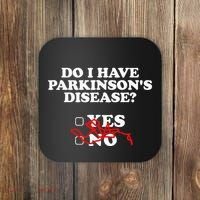 Parkinsons Disease Awareness Yes No Warrior Survivor Coaster thumb 0