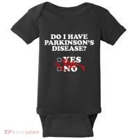 Parkinsons Disease Awareness Yes No Warrior Survivor Baby Bodysuit thumb 0