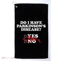 Parkinsons Disease Awareness Yes No Warrior Survivor Golf Towel thumb 0