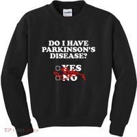 Parkinsons Disease Awareness Yes No Warrior Survivor Kids Sweatshirt thumb 0
