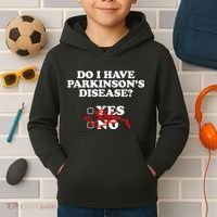 Parkinsons Disease Awareness Yes No Warrior Survivor Kids Hoodie thumb 2