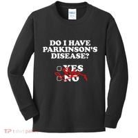 Parkinsons Disease Awareness Yes No Warrior Survivor Kids Long Sleeve Shirt thumb 0
