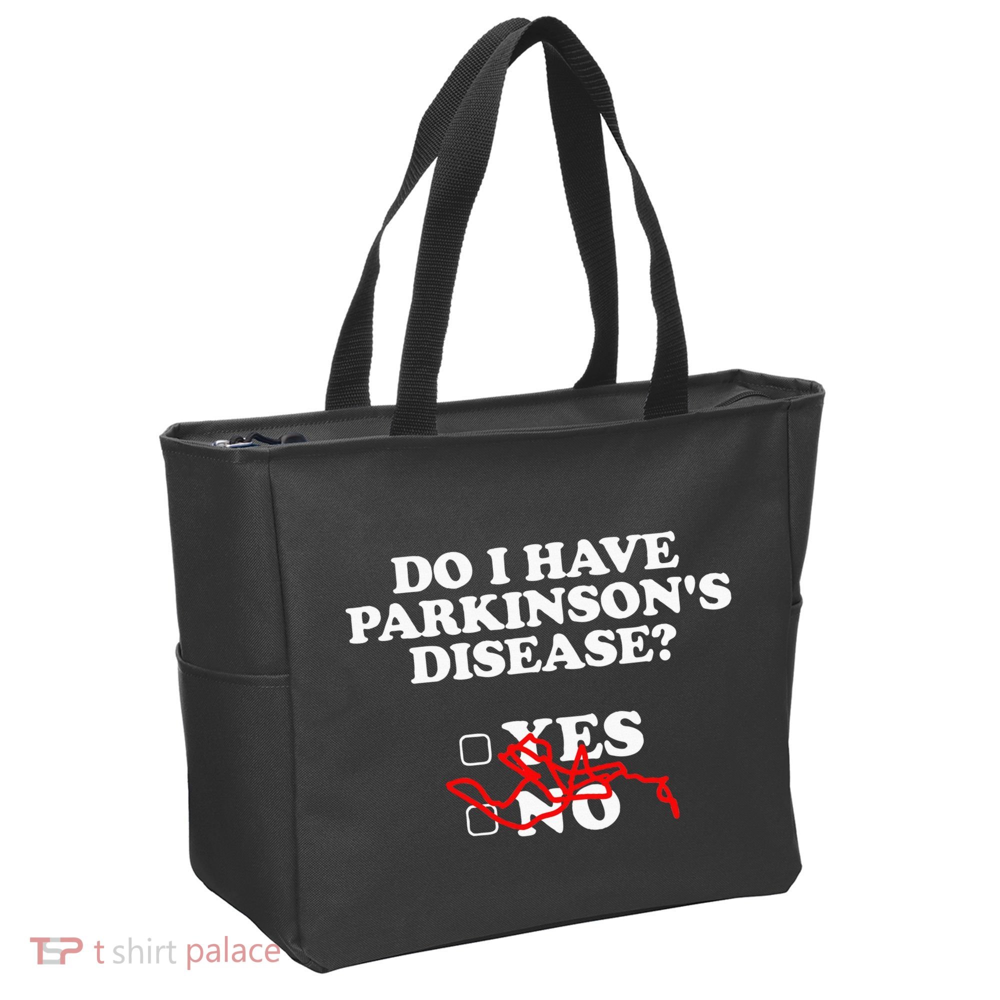 Parkinsons Disease Awareness Yes No Warrior Survivor Tote Bag