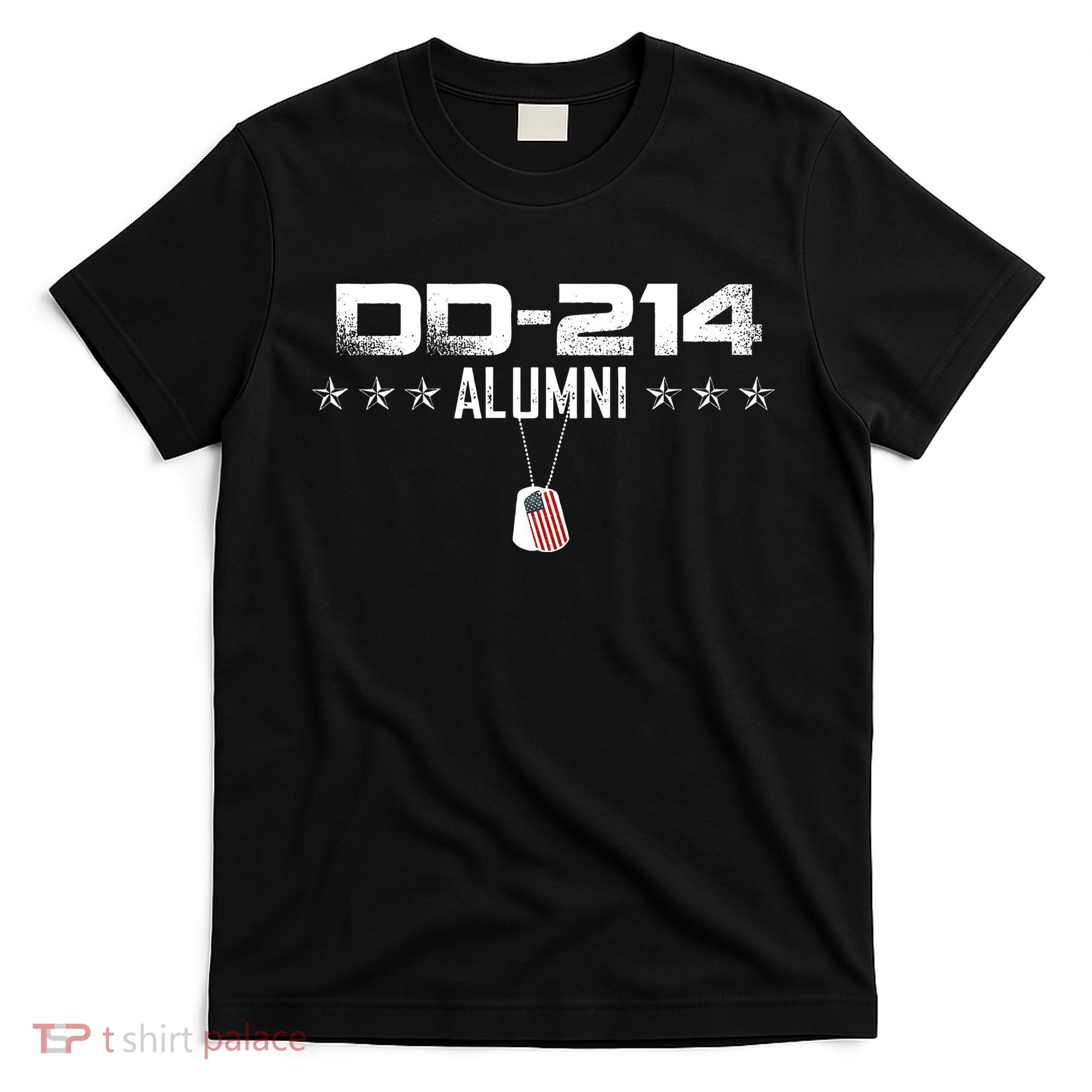 Patriotic DD214 Alumni Dogtag T Military T-Shirt