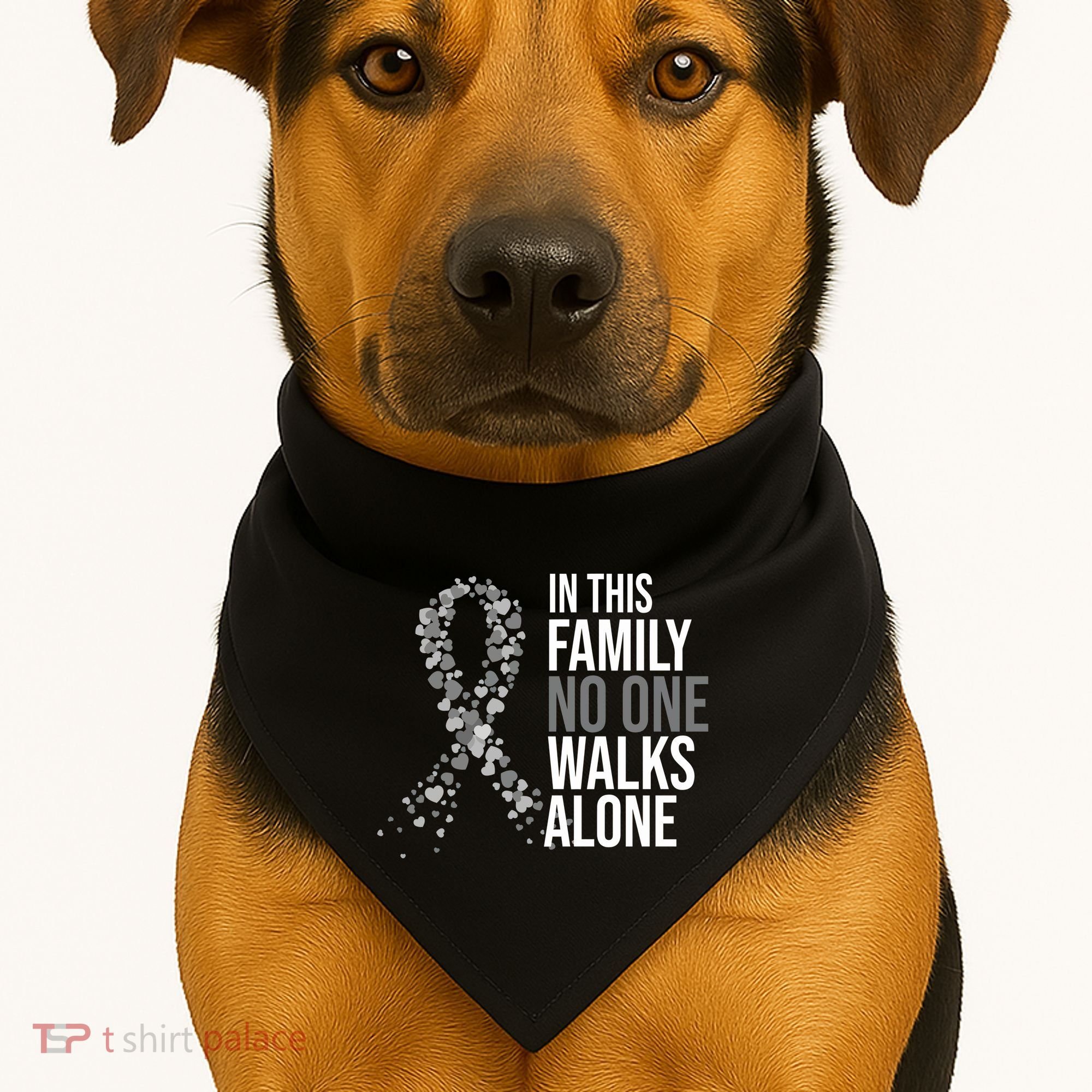 ParkinsonS Disease Awareness In This Family No One Walks Alone USA-Made Doggie Bandana