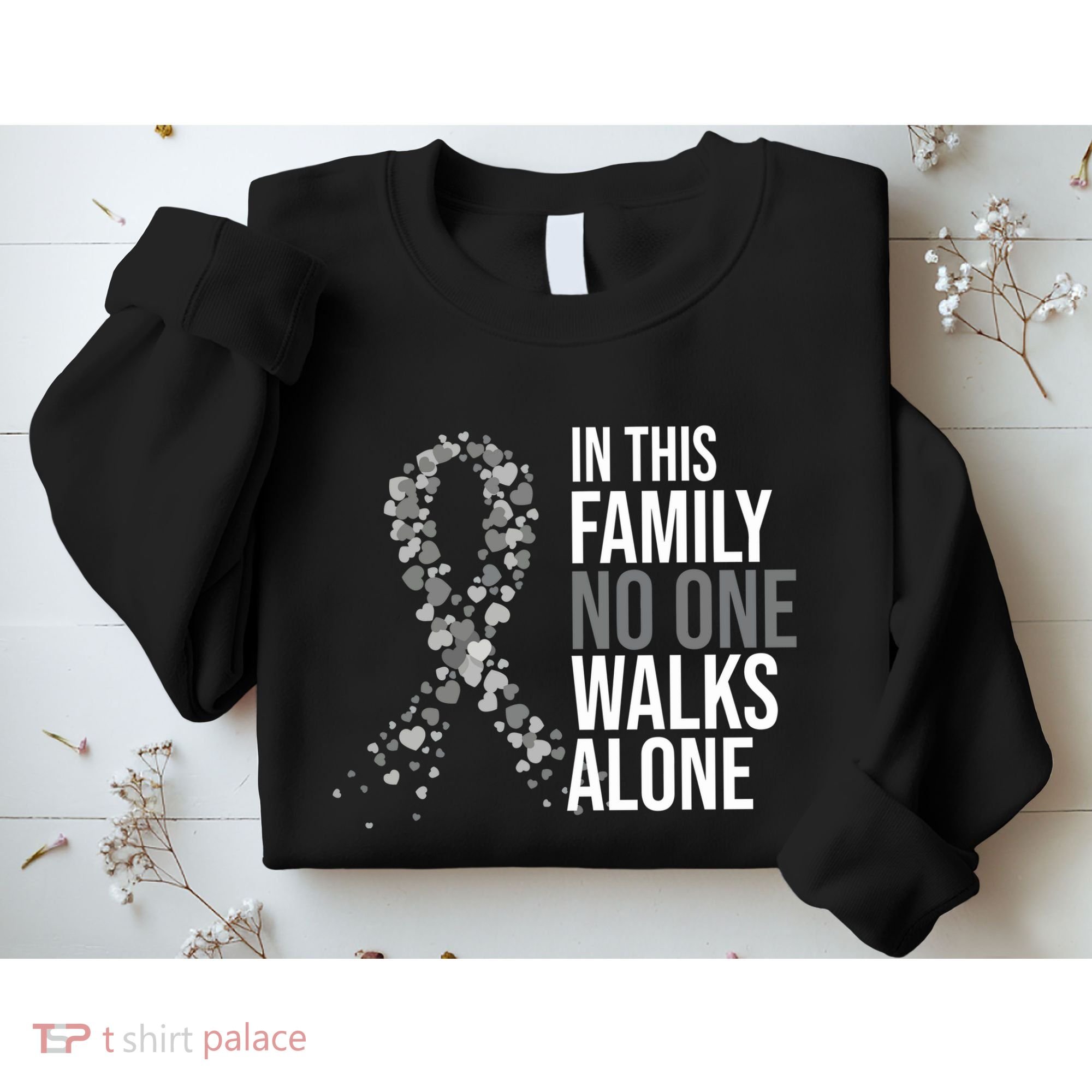 ParkinsonS Disease Awareness In This Family No One Walks Alone Sweatshirt