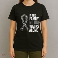 ParkinsonS Disease Awareness In This Family No One Walks Alone T-Shirt thumb 4