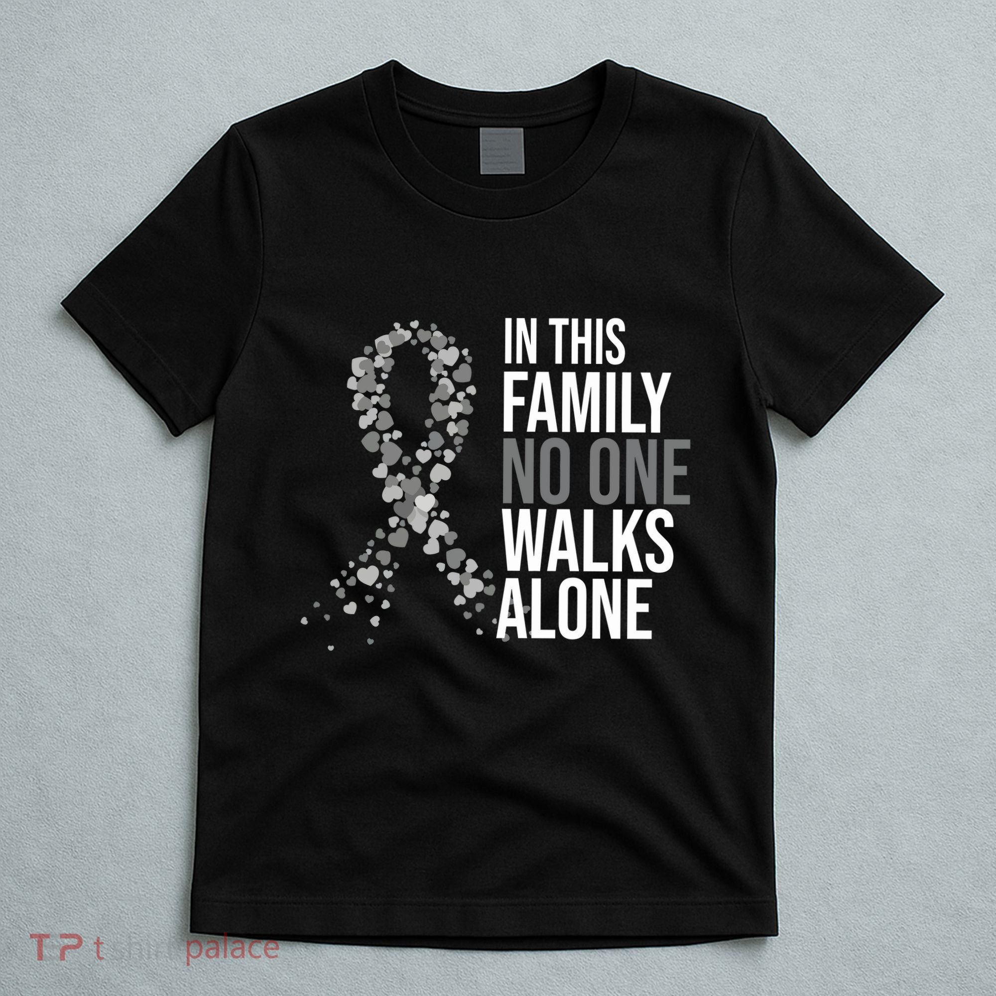 ParkinsonS Disease Awareness In This Family No One Walks Alone T-Shirt