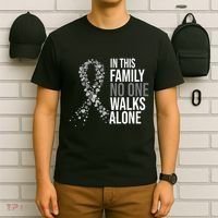 ParkinsonS Disease Awareness In This Family No One Walks Alone T-Shirt thumb 6