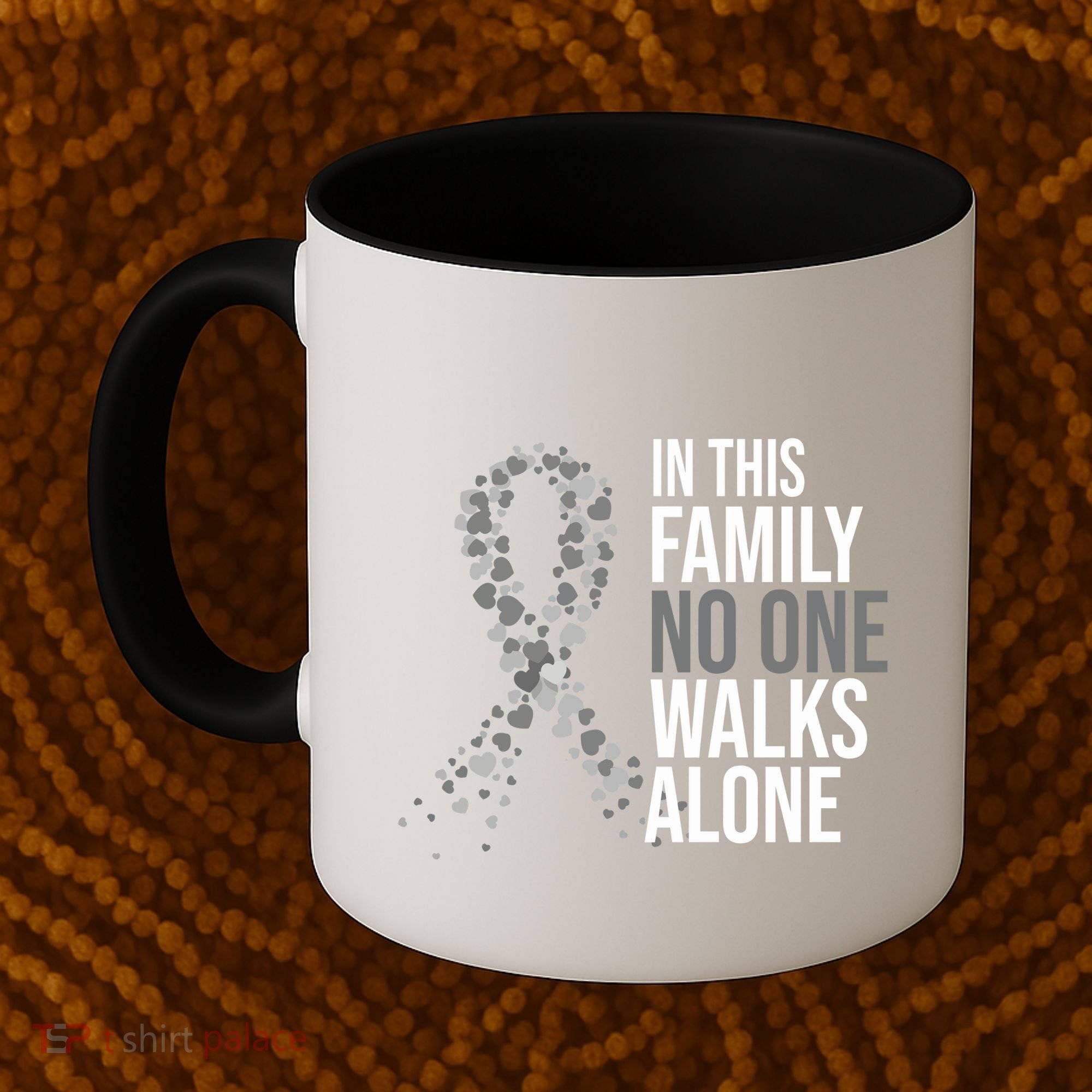 ParkinsonS Disease Awareness In This Family No One Walks Alone Coffee Mug