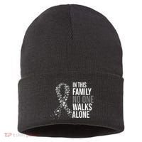 ParkinsonS Disease Awareness In This Family No One Walks Alone Sustainable Knit Beanie thumb 0