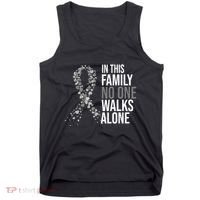 ParkinsonS Disease Awareness In This Family No One Walks Alone Tank Top thumb 0