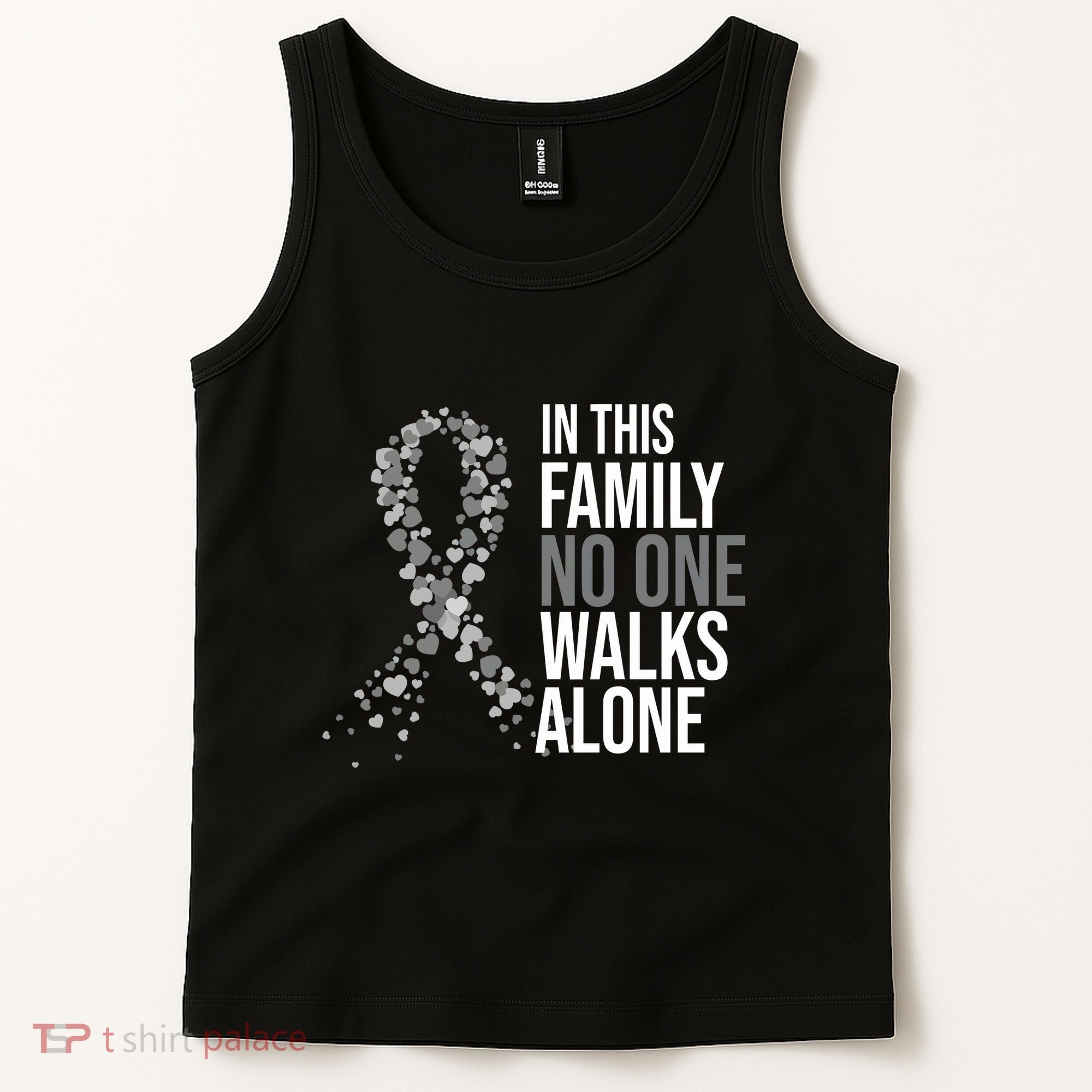 ParkinsonS Disease Awareness In This Family No One Walks Alone Tank Top