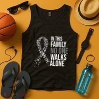 ParkinsonS Disease Awareness In This Family No One Walks Alone Tank Top thumb 4