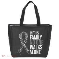 ParkinsonS Disease Awareness In This Family No One Walks Alone Tote Bag thumb 0