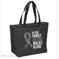 ParkinsonS Disease Awareness In This Family No One Walks Alone Tote Bag thumb 2
