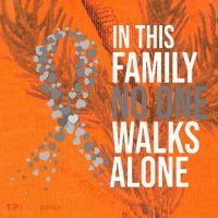 ParkinsonS Disease Awareness In This Family No One Walks Alone Kati Licensed 12" Camo Cuffed Beanie thumb 2