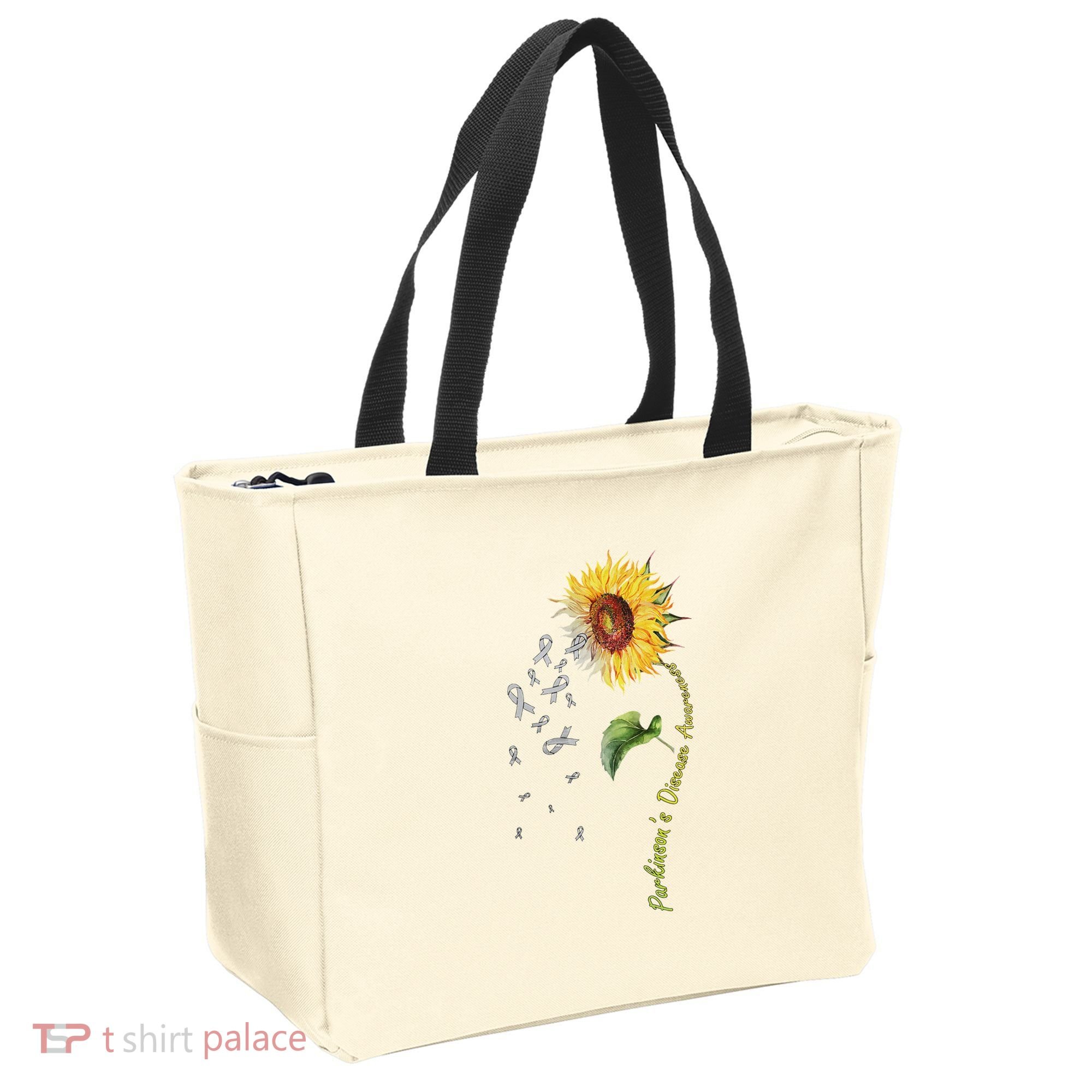 ParkinsonS Disease Awareness Sunflower Tote Bag