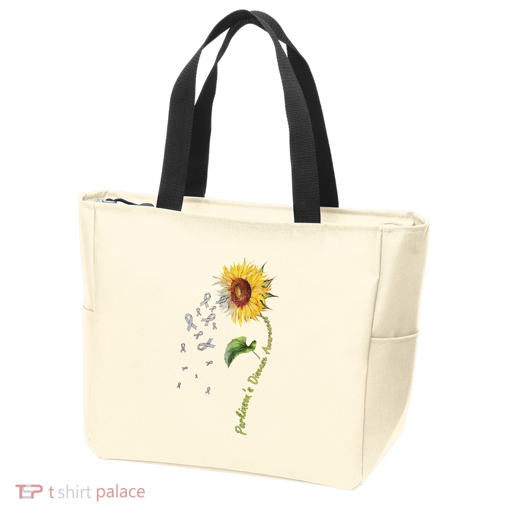 ParkinsonS Disease Awareness Sunflower Tote Bag