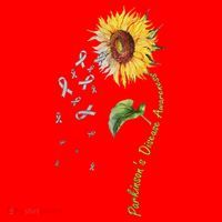 ParkinsonS Disease Awareness Sunflower Santa Hat thumb 1