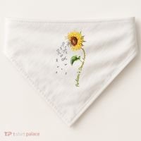 ParkinsonS Disease Awareness Sunflower USA-Made Doggie Bandana thumb 0