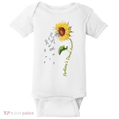 ParkinsonS Disease Awareness Sunflower Baby Bodysuit
