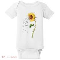ParkinsonS Disease Awareness Sunflower Baby Bodysuit thumb 0