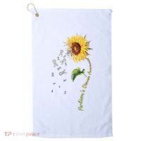 ParkinsonS Disease Awareness Sunflower Golf Towel thumb 0