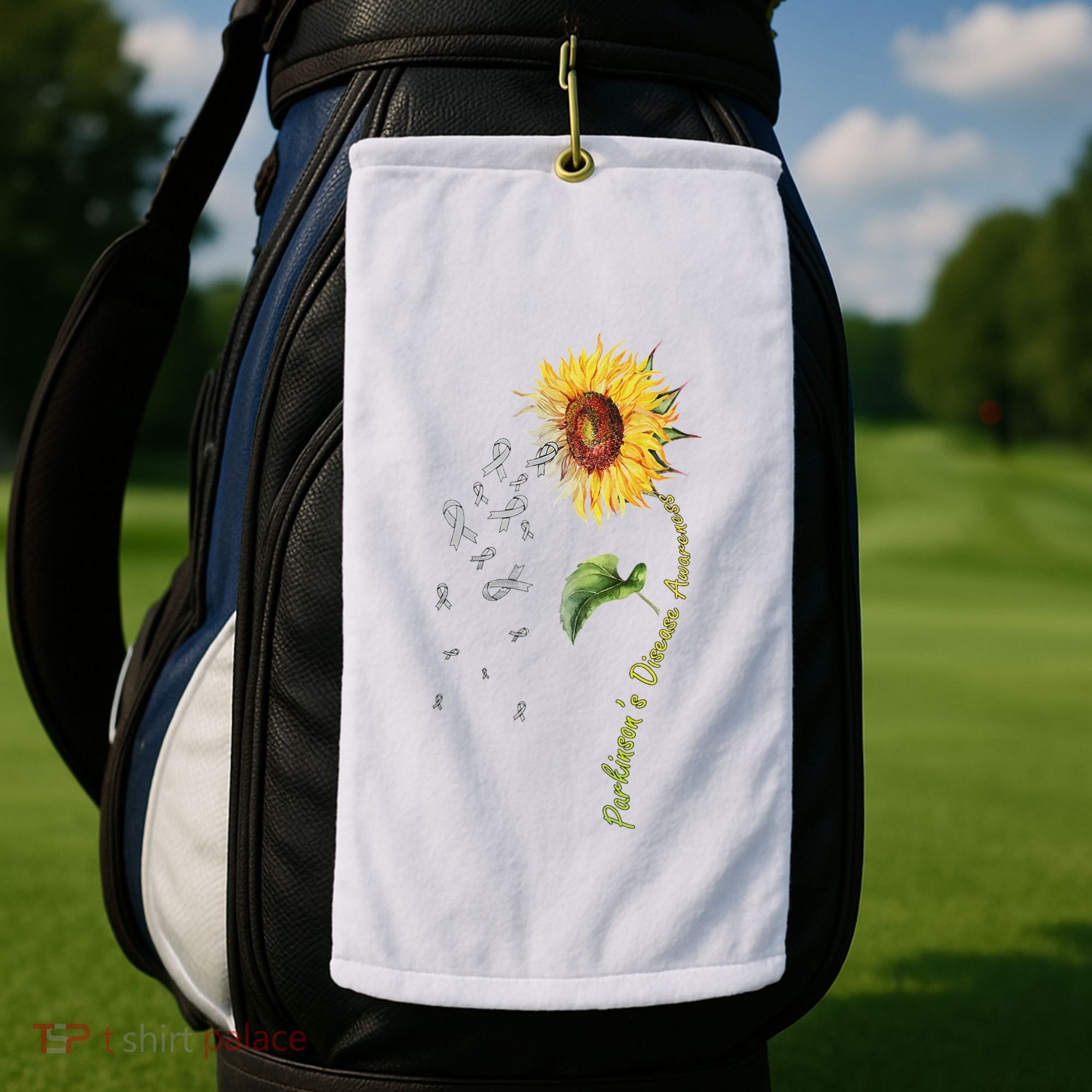 ParkinsonS Disease Awareness Sunflower Golf Towel