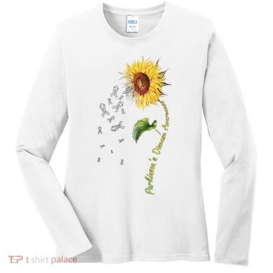 ParkinsonS Disease Awareness Sunflower Women's Long Sleeve Shirt