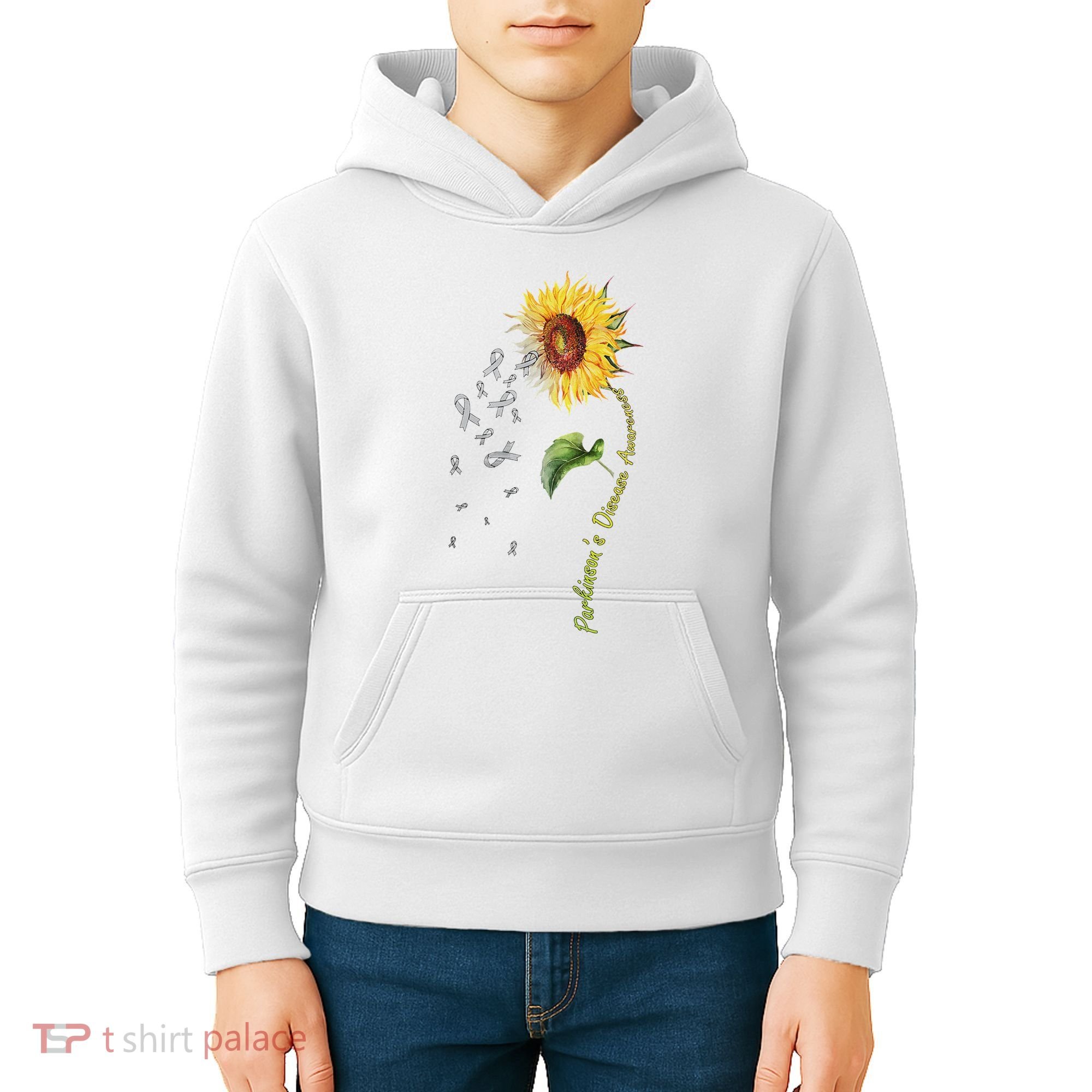 ParkinsonS Disease Awareness Sunflower Kids Hoodie