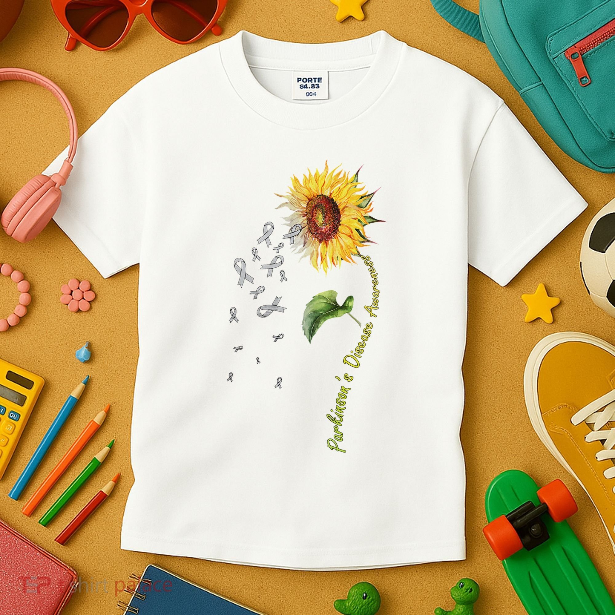 ParkinsonS Disease Awareness Sunflower Kids T-Shirt