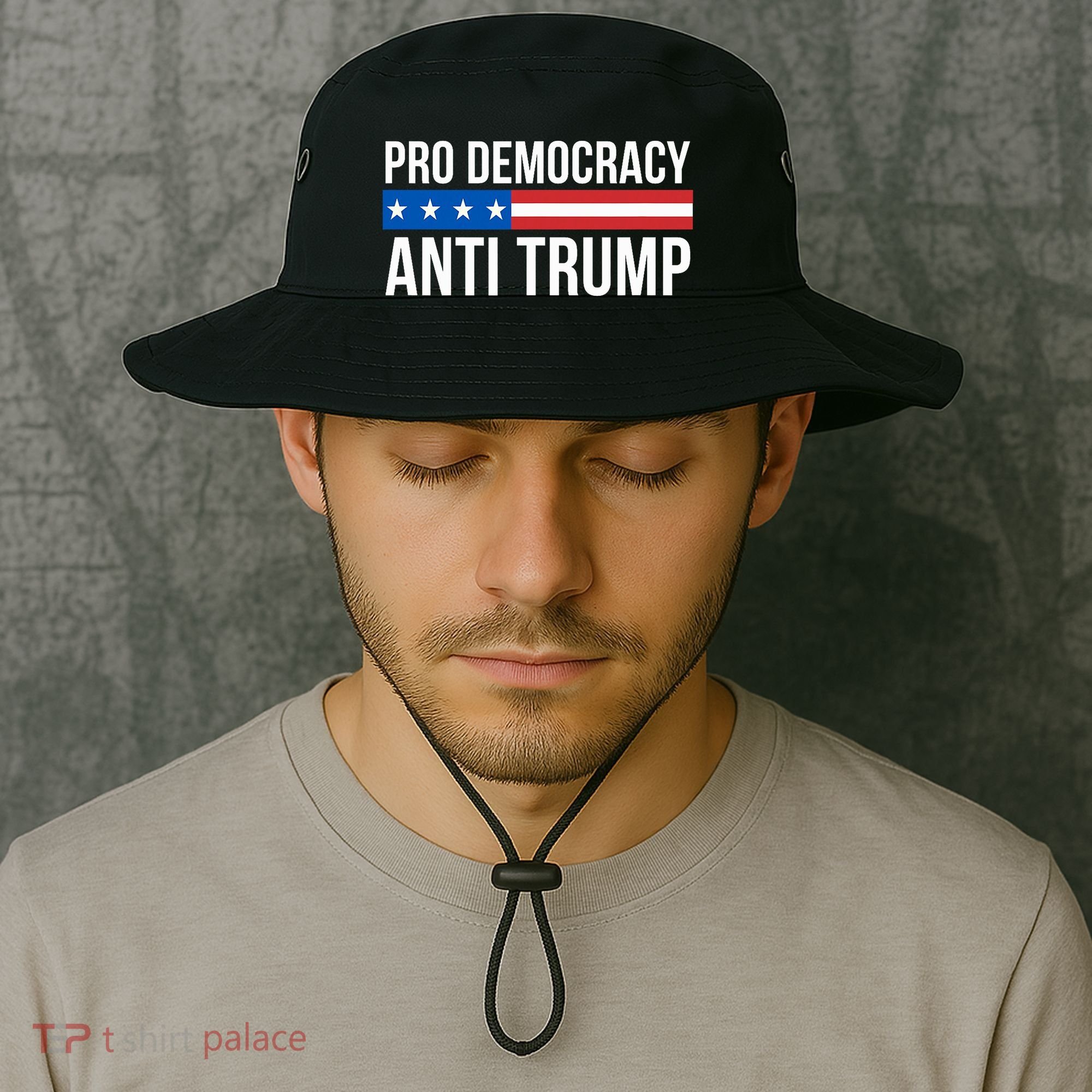 Pro Democracy Anti Trump Bucket Hat