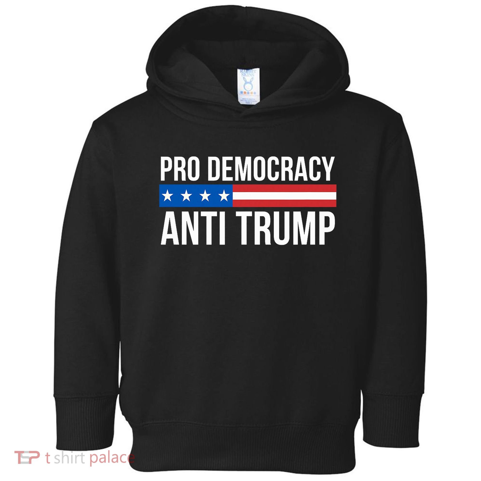 Pro Democracy Anti Trump Toddler Hoodie