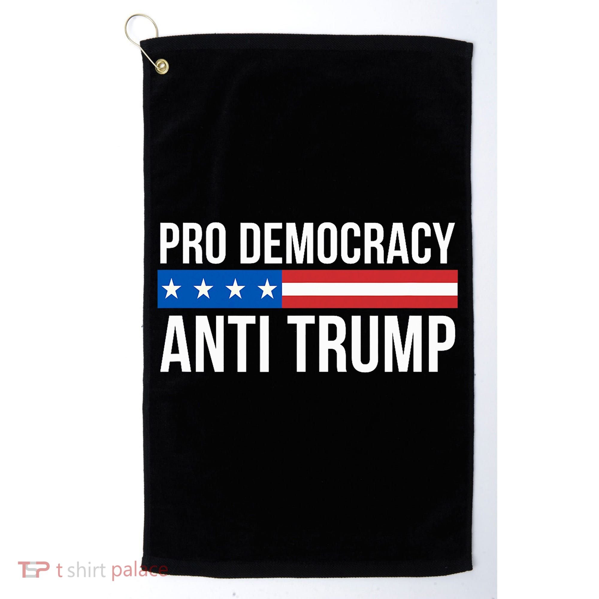 Pro Democracy Anti Trump Golf Towel